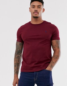 Бордовая футболка с логотипом Polo Ralph Lauren-Красный