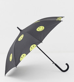 Черный зонт Chinatown Market - Smiley
