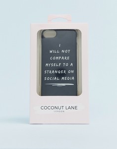 Чехол для iphone 6/7/8 с надписью \"I will not compare myself\" Coconut Lane-Мульти