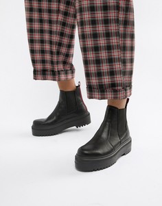 Ботильоны челси на массивной подошве ASOS DESIGN Agnes-Черный
