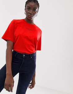 Футболка с логотипом Cheap Monday Perfect-Красный