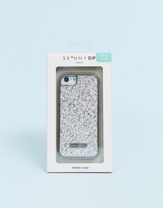 Чехол для iPhone с блестками Skinnydip Arctic-Белый