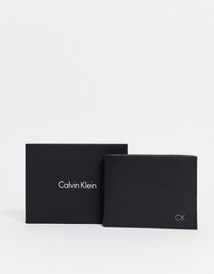 Кожаный бумажник Calvin Klein-Черный