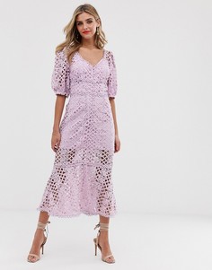 Кружевное платье миди Keepsake - Lovable-Фиолетовый