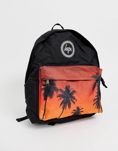 Рюкзак с пальмовым принтом Hype-Черный