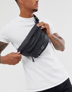 Черная матовая сумка-кошелек на пояс с логотипом Jack & Jones-Черный