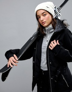 Лыжная куртка с поясом и съемным капюшоном Killtec-Черный