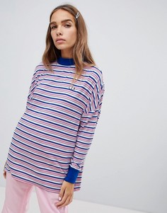 Oversize-футболка с логотипом Lazy Oaf-Розовый