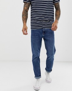 Синие джинсы слим Bershka-Синий