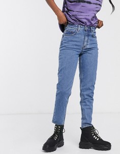 Синие джинсы в винтажном стиле Object-Синий