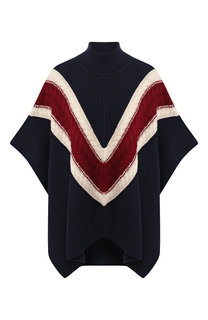 Пончо из шерсти и хлопка See by Chloé