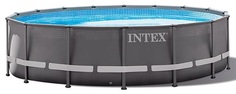 Бассейн Intex Ultra Frame 732х132 см (серо-голубой)