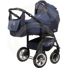 Коляска 2 в 1 Bart Plast FENIX LEN 01 темно-синий