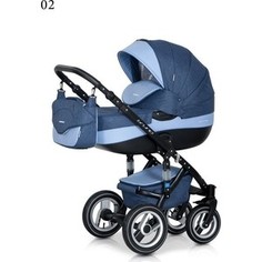 Коляска Riko BRUNO 02 синий-голубой