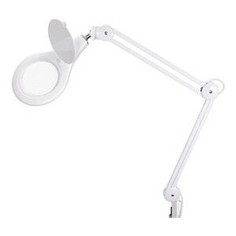 Настольная лампа REXANT Лампа-лупа на струбцине круглая 5D 108 LED белая