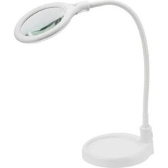 Настольная лампа REXANT Лампа-лупа настольная 3D 30 LED подставка+прищепка белая
