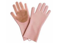Силиконовые перчатки Xiaomi Silicone Cleaning Glove Pink 388017