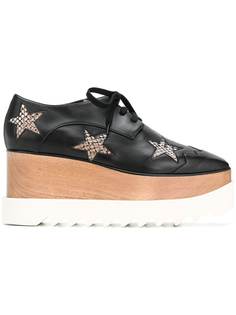 Stella McCartney ботинки на танкетке Elyse с декором из звезд