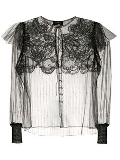 Olympiah полупрозрачная блузка Mimosa с блестками