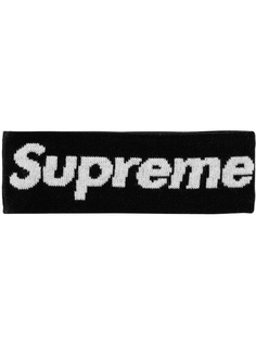 Supreme повязка на голову New Era с логотипом