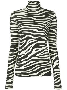 Proenza Schouler White Label водолазка из джерси с зебровым принтом