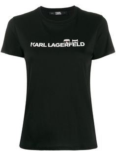 Karl Lagerfeld футболка кроя слим с логотипом