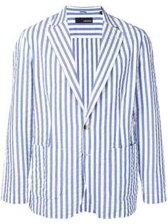 Lardini легкий блейзер в полоску