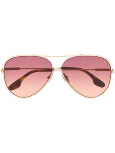 Victoria Beckham солнцезащитные очки-авиаторы с затемненными линзами