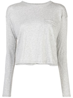 Rag & Bone укороченная футболка с длинными рукавами