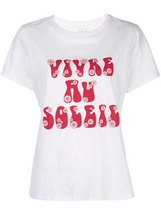 Cinq A Sept футболка с принтом Vivre Au Soleil