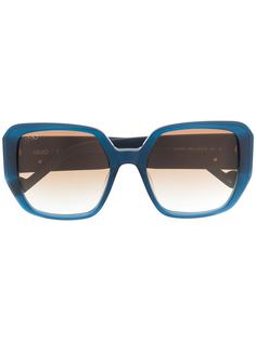 LIU JO массивные солнцезащитные очки с затемненными линзами