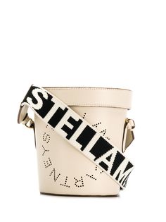 Stella McCartney сумка-ведро с перфорированным логотипом