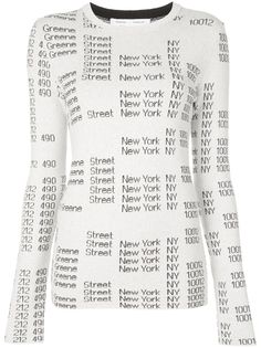 Proenza Schouler White Label жаккардовый пуловер с круглым вырезом