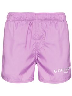 Givenchy плавки-шорты с кулиской и логотипом