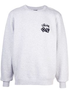 Stussy толстовка с вышитым логотипом