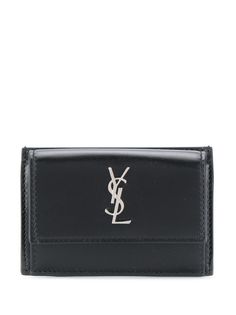 Saint Laurent картхолдер с декором Monogram