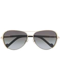 LIU JO декорированные солнцезащитные очки-авиаторы