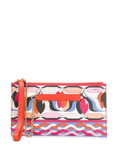 Emilio Pucci клатч на молнии с принтом