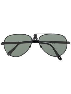 Philipp Plein солнцезащитные очки-авиаторы Skull