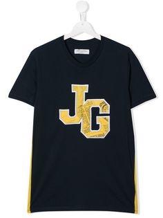 John Galliano Kids футболка с круглым вырезом и логотипом