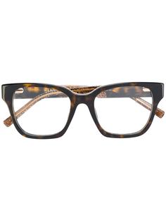 Marc Jacobs Eyewear очки в квадратной оправе с эффектом черепашьего панциря