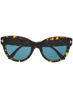 Tom Ford Eyewear солнцезащитные очки Lou в круглой оправе
