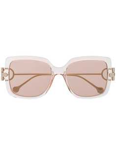 Salvatore Ferragamo солнцезащитные очки в квадратной оправе
