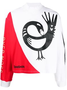 Reebok By Pyer Moss panelled logo sweatshirt