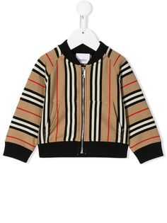 Burberry Kids бомбер в полоску