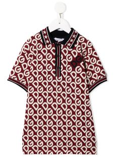 Dolce & Gabbana Kids рубашка-поло с логотипом DG
