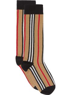 Burberry Kids носки в полоску Icon Stripe