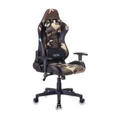 Кресла и стулья Кресло игровое БЮРОКРАТ CH-778N, на колесиках, искусственная кожа/ткань, камуфляж/черный [ch-778n/camouflage]