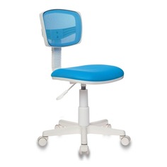 Кресло детское Бюрократ CH-W299, на колесиках, ткань, голубой [ch-w299/lb/tw-55]