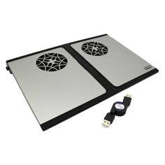 Подставка для ноутбука Titan TTC-G9TZ340x230x42мм 20дБ 2x 80ммFAN алюминий